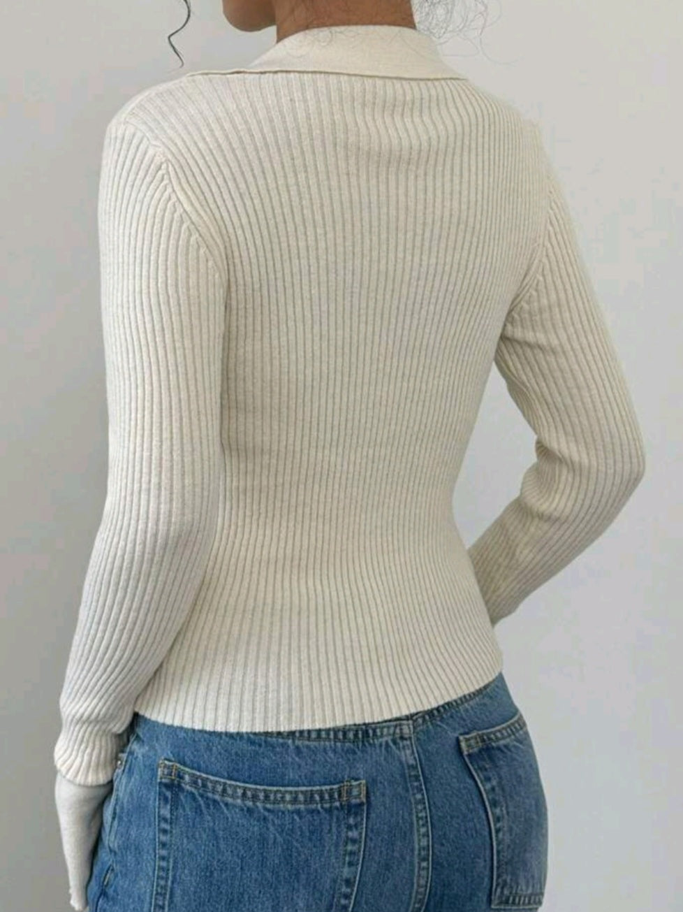 Beige Long Sleeve Cardigan  Cod.T147