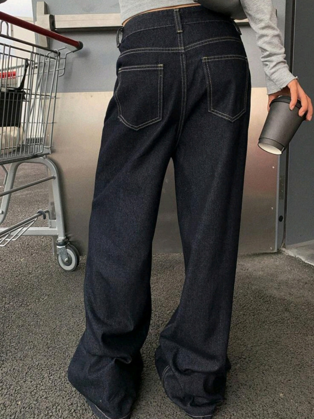 Wideleg Blue Jeans Cod.J39