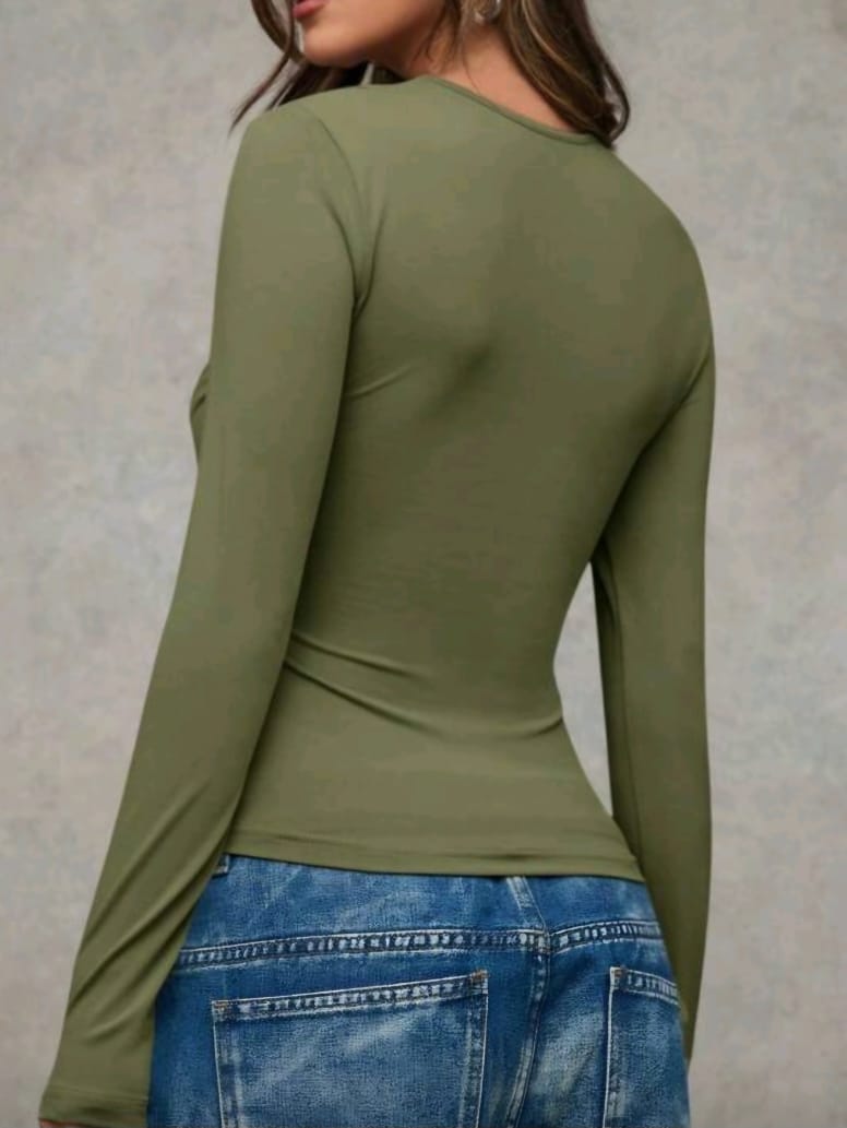 Green Long Sleeve Top Cod.T93