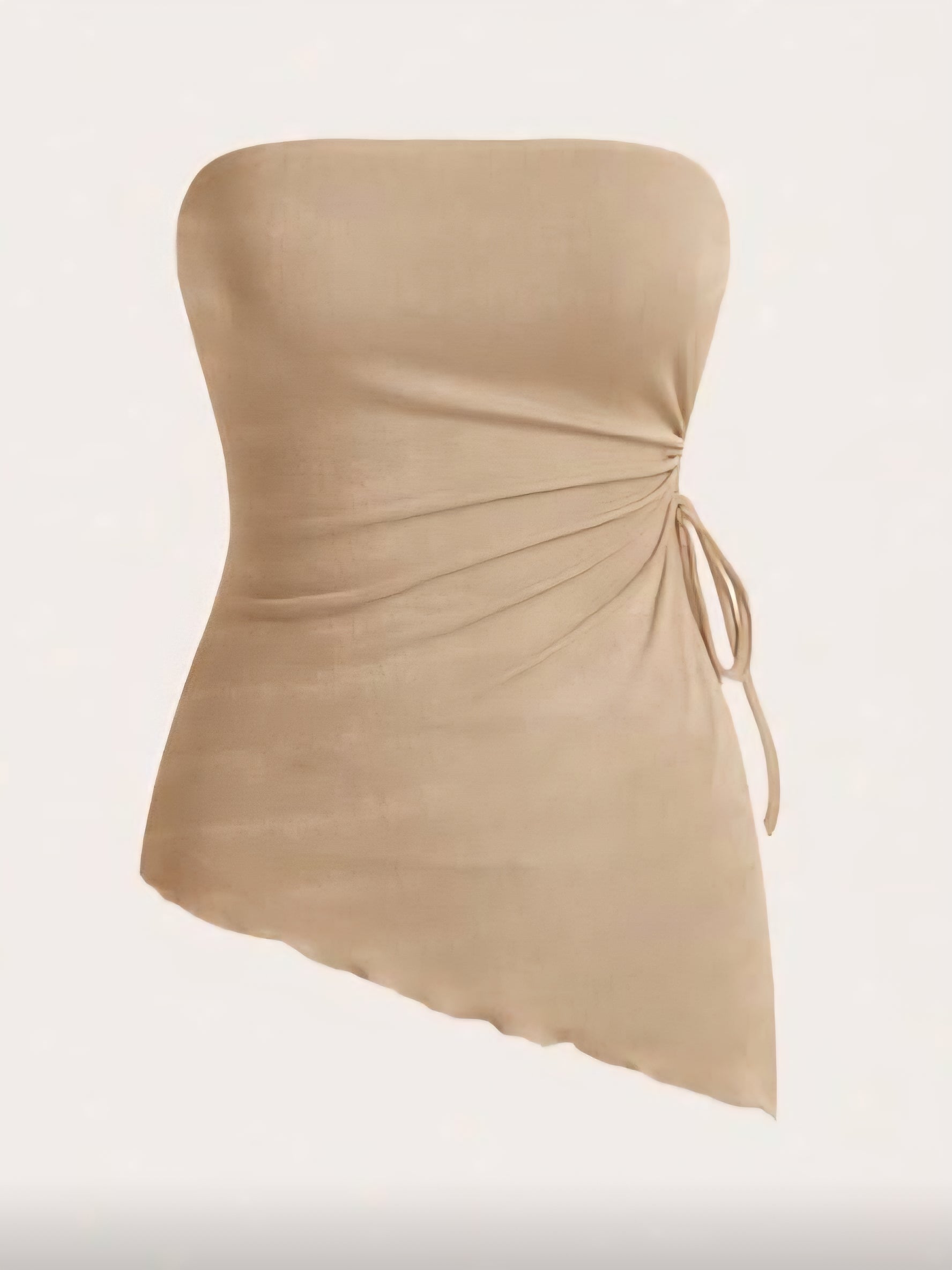 Beige Strapless Top Cod.T112