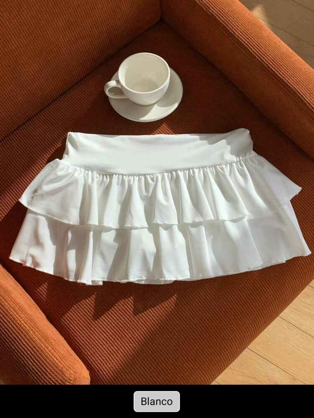 White Mini Skirt Cod.FS36