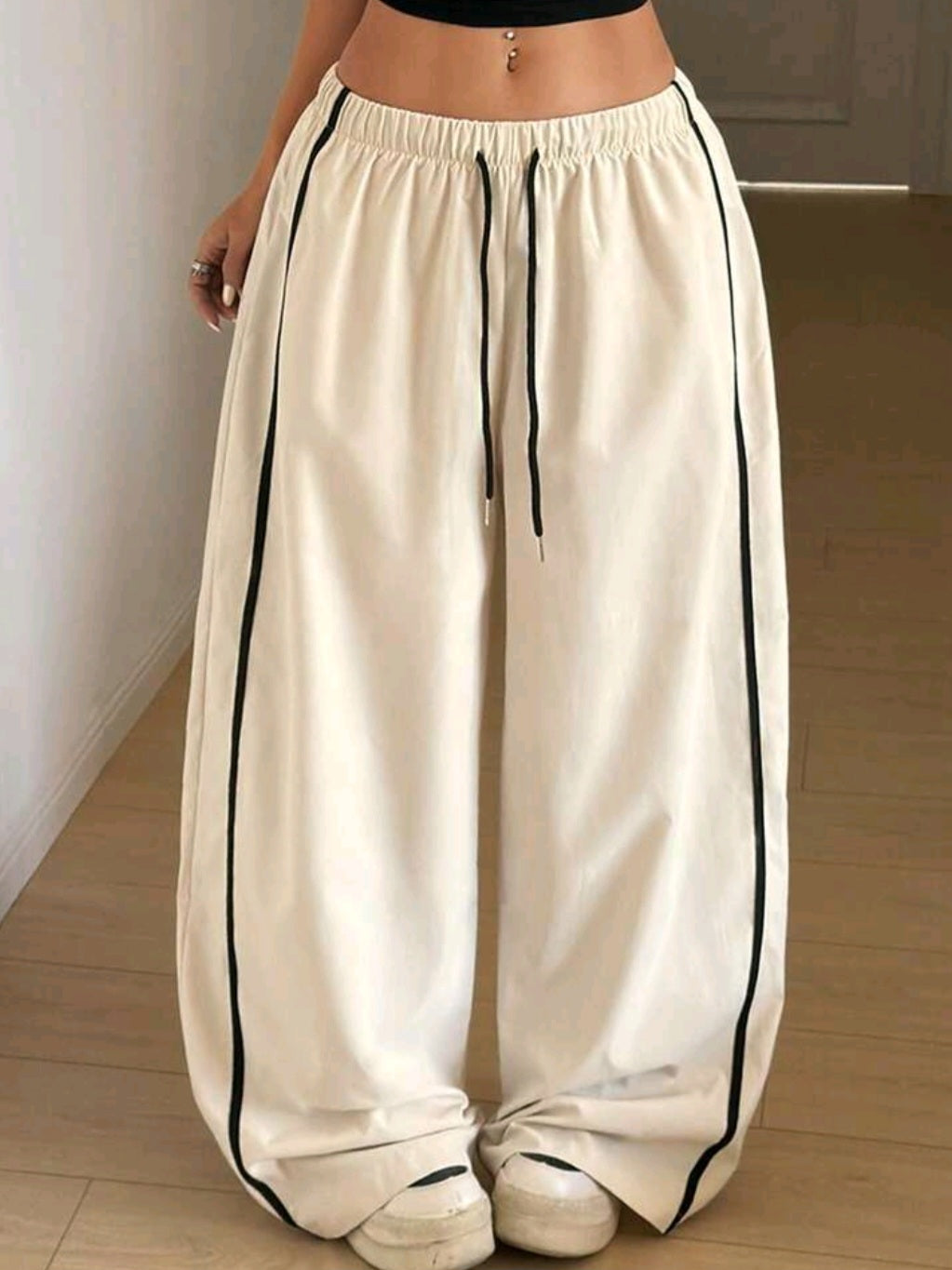 Beige Baggy Jogger Pants  Cod.P53