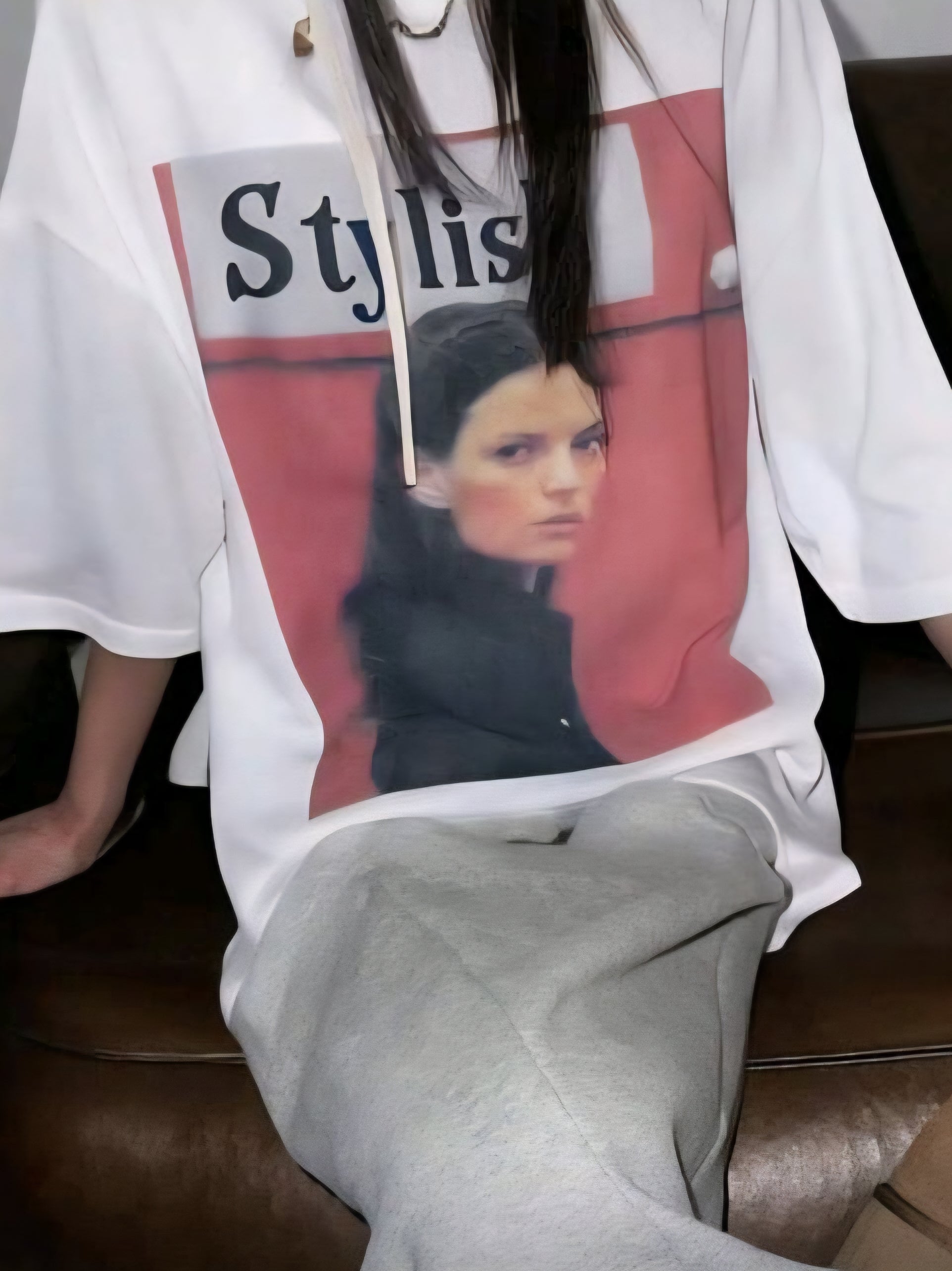 White Oversize Tee Cod.OV28