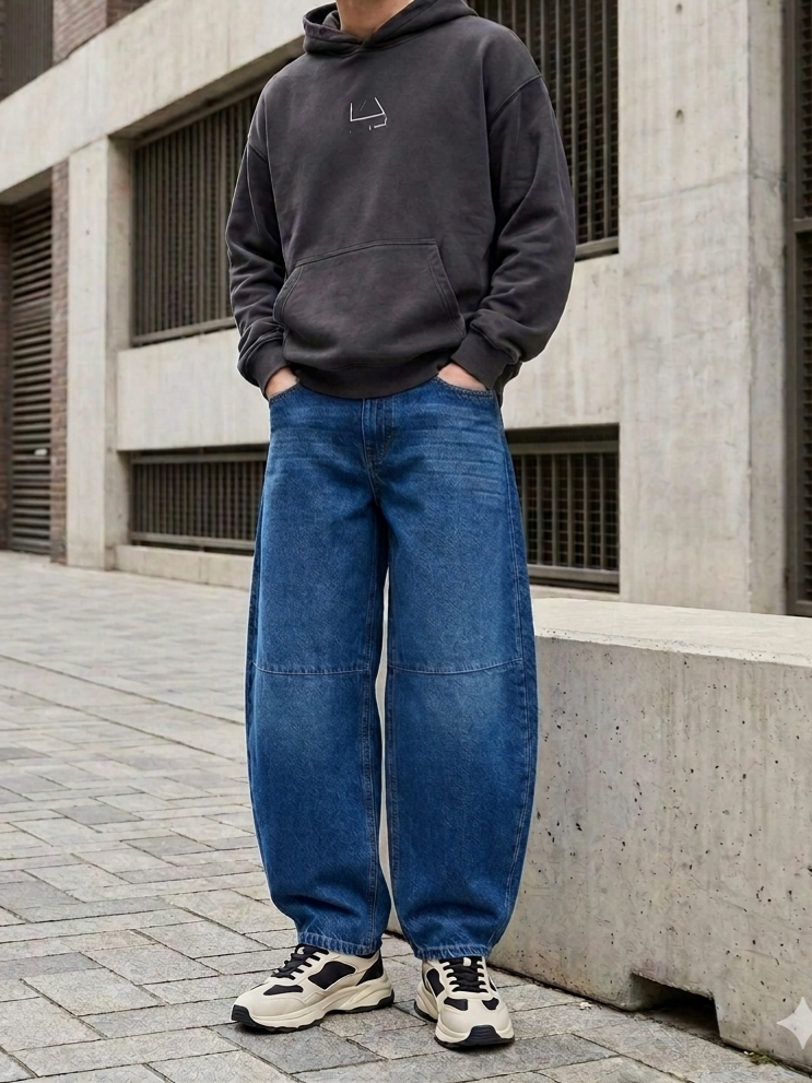 Barrel Baggy Jeans Cod.J37