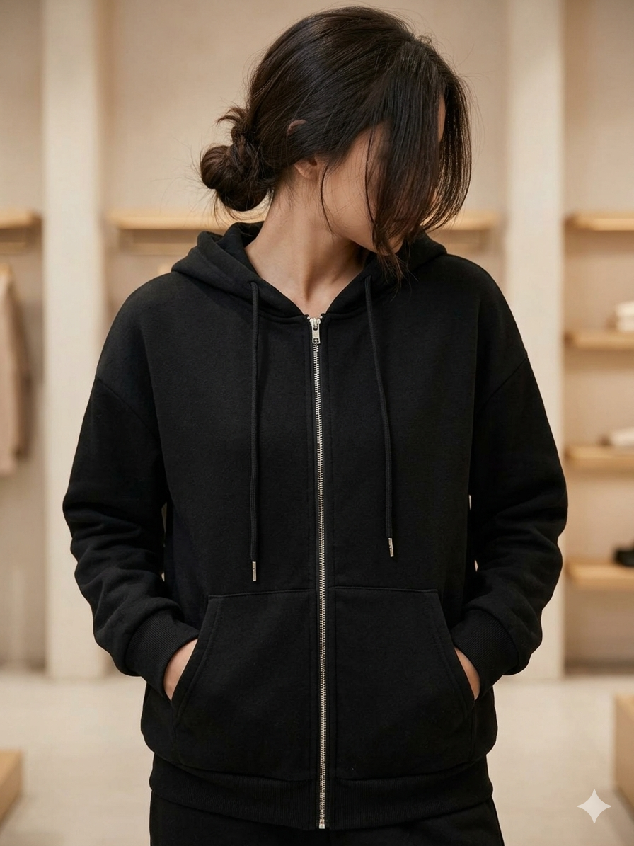 Black Hoodie Cod.S10