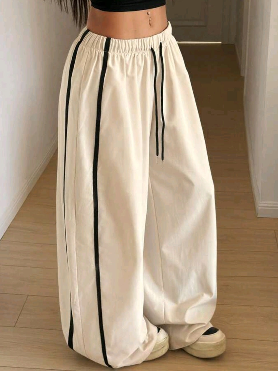 Beige Baggy Jogger Pants  Cod.P53