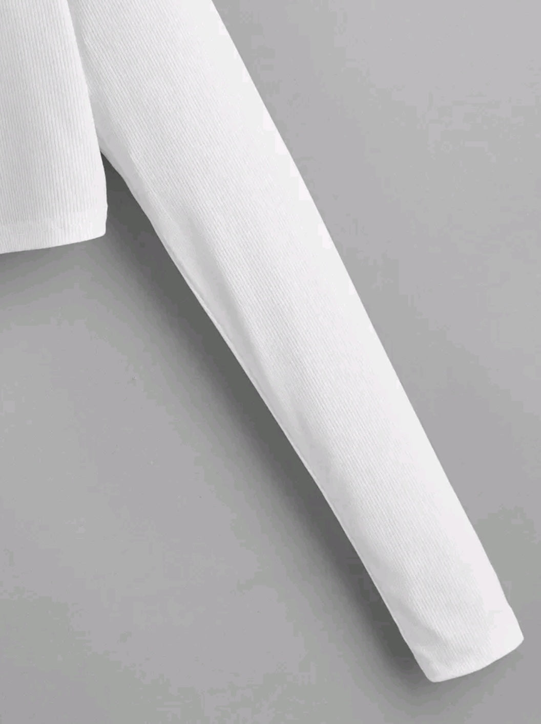 White Long Sleeve Top
