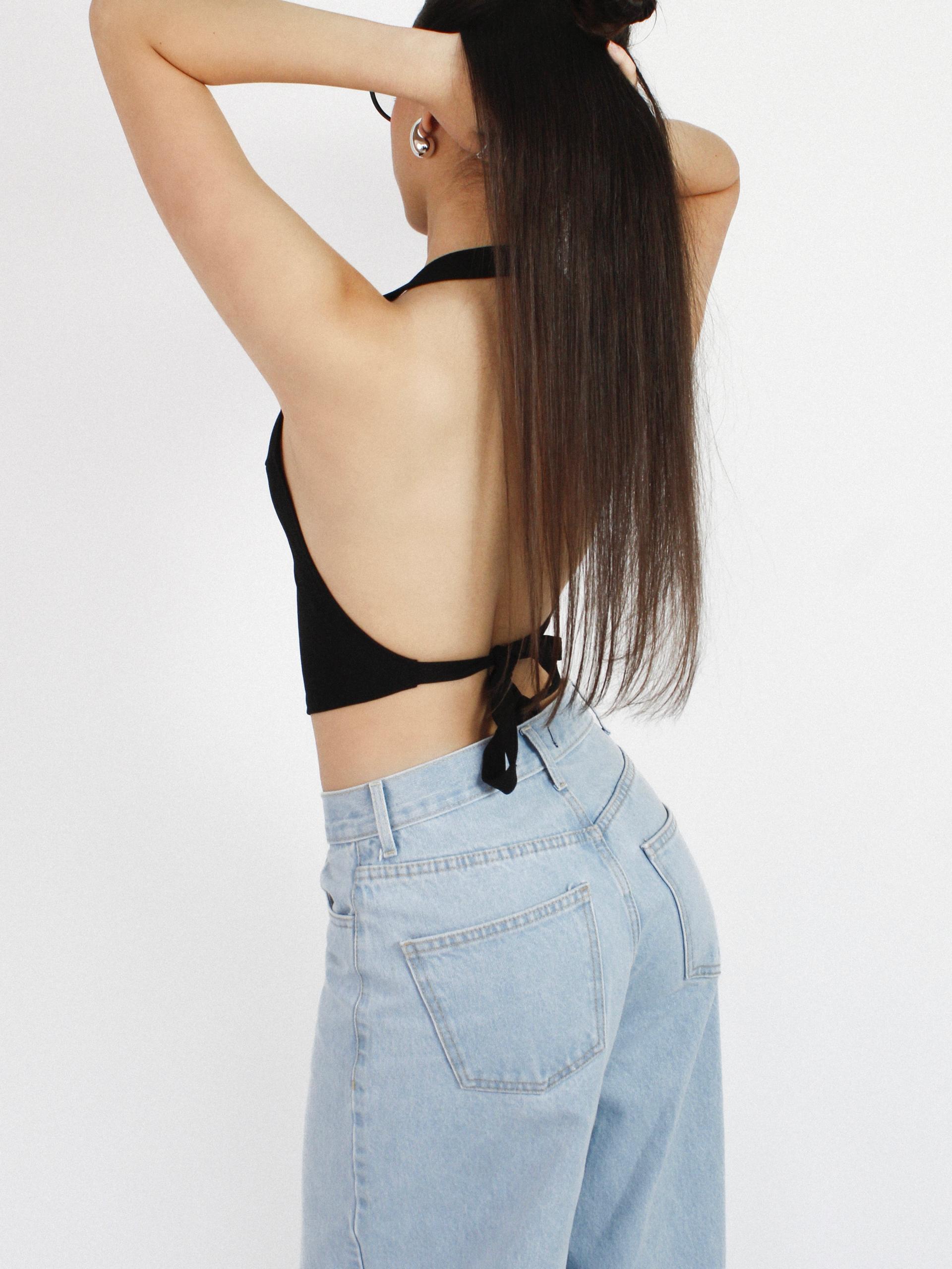 Black Halter Top Cod.T91