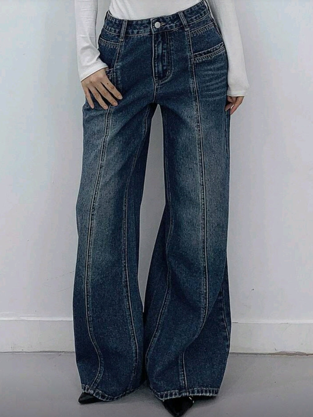 Wideleg Jeans  Cod.J22