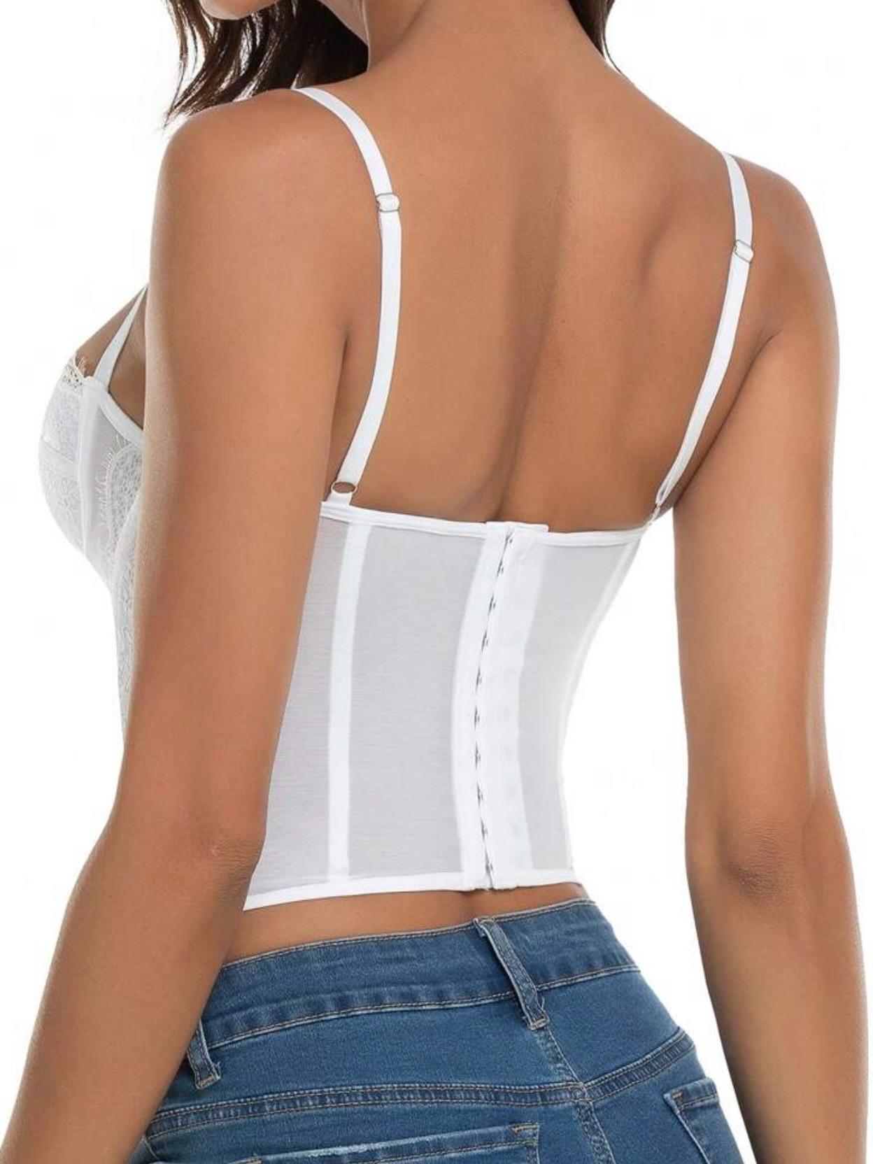 White Corset Top Cod.T137