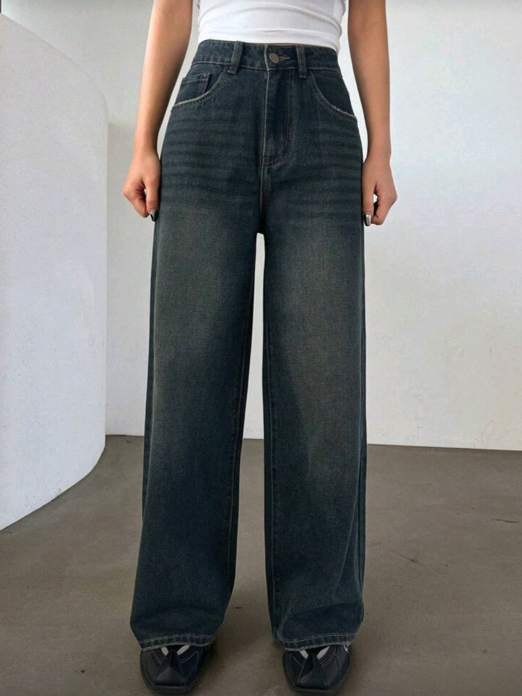 Dirty Wideleg Jeans Cod.J33