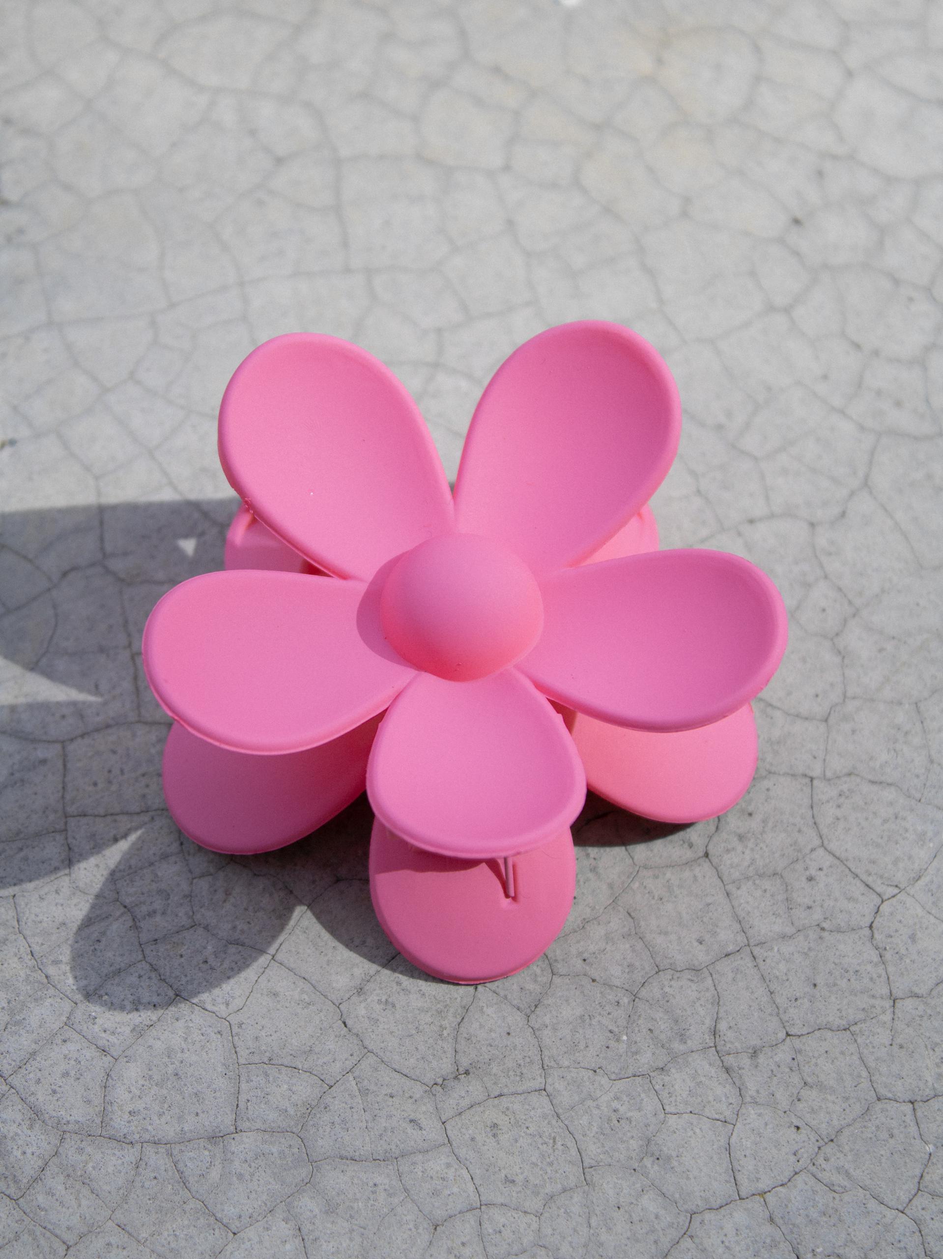 Pink Flower Clip
