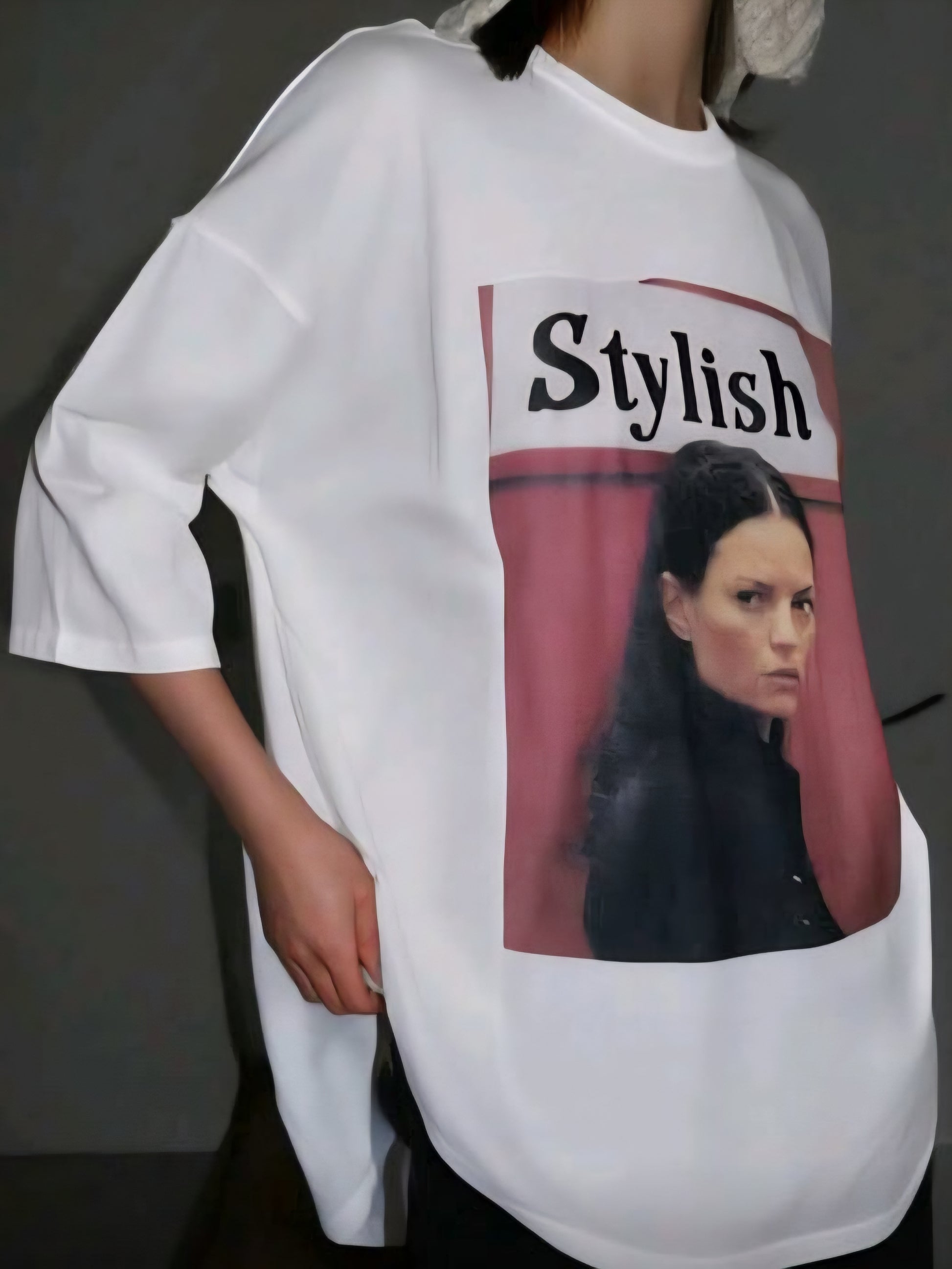 White Oversize Tee Cod.OV28