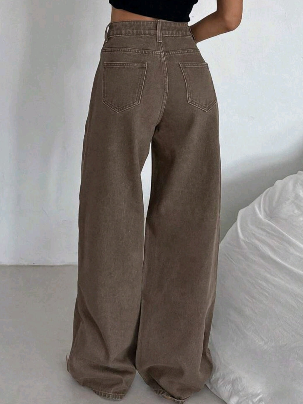 Brown Wideleg Jeans