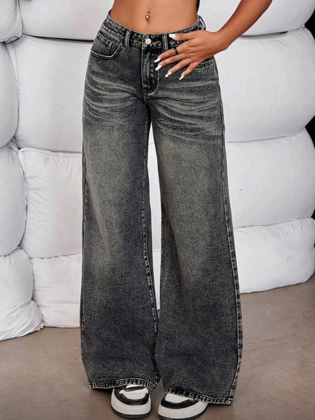 Off-White Low Waist Wideleg Jeans Cod.J32