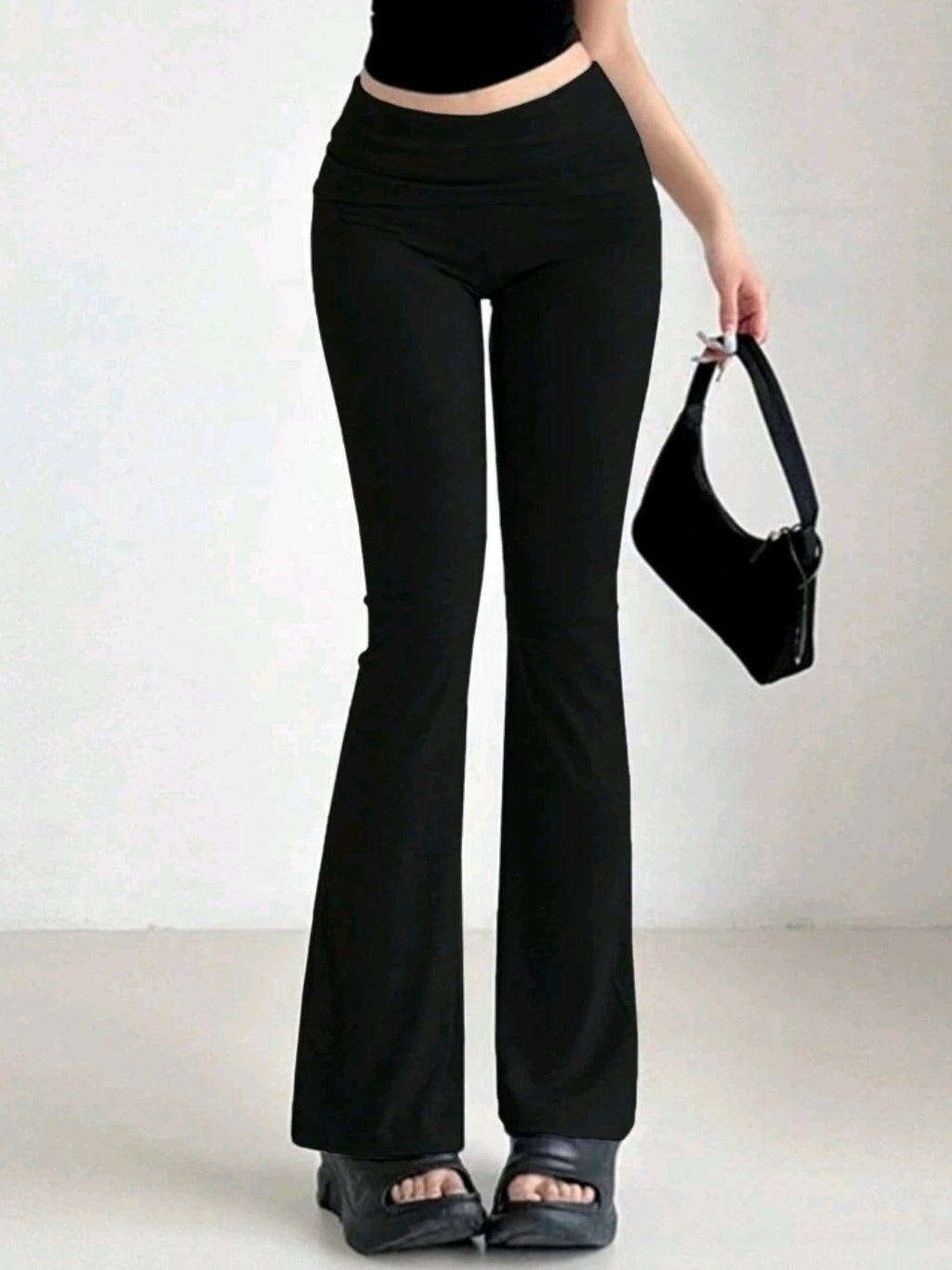 Black Flare Pants  Cod.P55