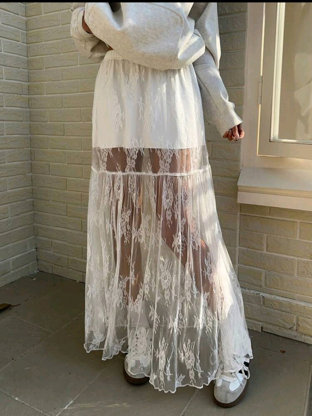 White Midi Skirt
