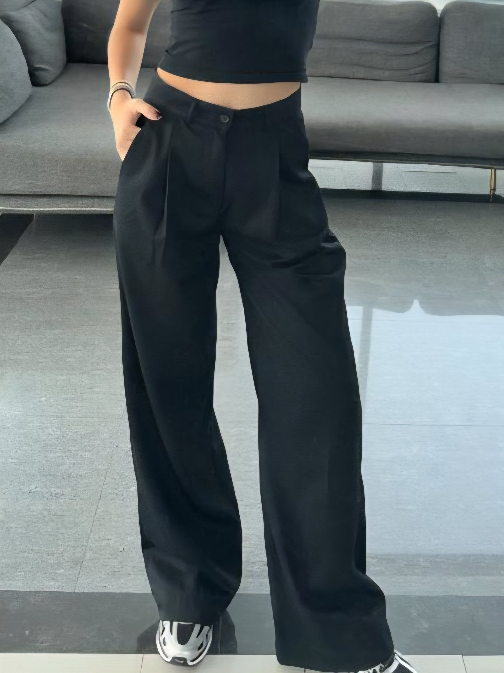 Black Casual Pant  Cod.P49